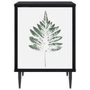 vidaXL Éjjeliszekrény HANAU 2 db Fekete Tölgy 36 x 33 x 51 cm