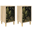 vidaXL Éjjeliszekrény RHENEN 2 db Sonoma Tölgy 36 x 33 x 60 cm