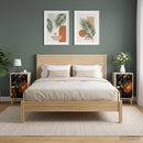 vidaXL Éjjeliszekrény LOCHEM 2 db Sonoma Tölgy 36 x 33 x 60 cm