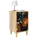 vidaXL Éjjeliszekrény LOCHEM 2 db Sonoma Tölgy 36 x 33 x 60 cm