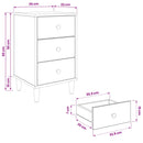 vidaXL Éjjeliszekrény LOCHEM 2 db Sonoma Tölgy 36 x 33 x 60 cm