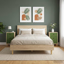 vidaXL Éjjeliszekrény GELEEN 2 db Sonoma Tölgy 36 x 33 x 60 cm
