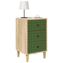 vidaXL Éjjeliszekrény GELEEN 2 db Sonoma Tölgy 36 x 33 x 60 cm