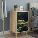 vidaXL Éjjeliszekrény WIJHE 2 db Sonoma Tölgy 36 x 33 x 60 cm