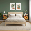vidaXL Éjjeliszekrény GENNEP 2 db Sonoma Tölgy 36 x 33 x 60 cm