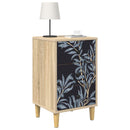 vidaXL Éjjeliszekrény DOKKUM 2 db Sonoma Tölgy 36 x 33 x 60 cm
