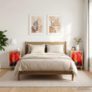 vidaXL Éjjeliszekrény HEESCH 2 db Sonoma Tölgy 36 x 33 x 60 cm