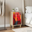 vidaXL Éjjeliszekrény HEESCH 2 db Sonoma Tölgy 36 x 33 x 60 cm