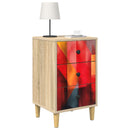 vidaXL Éjjeliszekrény HEESCH 2 db Sonoma Tölgy 36 x 33 x 60 cm