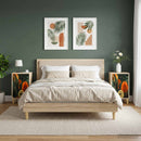 vidaXL Éjjeliszekrény ZAANDAM 2 db Sonoma Tölgy 36 x 33 x 60 cm