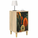 vidaXL Éjjeliszekrény ZAANDAM 2 db Sonoma Tölgy 36 x 33 x 60 cm