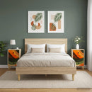 vidaXL Éjjeliszekrény BONN 2 db Sonoma Tölgy 36 x 33 x 60 cm