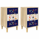 vidaXL Éjjeliszekrény MAINZ 2 db Sonoma Tölgy 36 x 33 x 60 cm