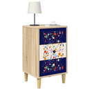 vidaXL Éjjeliszekrény MAINZ 2 db Sonoma Tölgy 36 x 33 x 60 cm