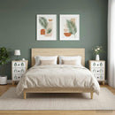 vidaXL Éjjeliszekrény HANAU 2 db Sonoma Tölgy 36 x 33 x 60 cm