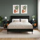 vidaXL Éjjeliszekrény LOCHEM 2 db Fekete Tölgy 36 x 33 x 61 cm