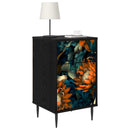 vidaXL Éjjeliszekrény LOCHEM 2 db Fekete Tölgy 36 x 33 x 61 cm
