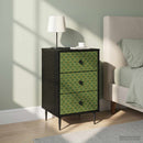 vidaXL Éjjeliszekrény GELEEN 2 db Fekete Tölgy 36 x 33 x 61 cm
