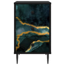 vidaXL Éjjeliszekrény WIJHE 2 db Fekete Tölgy 36 x 33 x 61 cm