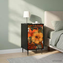 vidaXL Éjjeliszekrény GENNEP 2 db Fekete Tölgy 36 x 33 x 61 cm