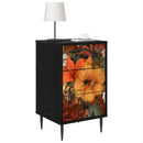 vidaXL Éjjeliszekrény GENNEP 2 db Fekete Tölgy 36 x 33 x 61 cm