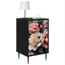 vidaXL Éjjeliszekrény BORNE 2 db Fekete Tölgy 36 x 33 x 61 cm