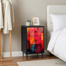 vidaXL Éjjeliszekrény HEESCH 2 db Fekete Tölgy 36 x 33 x 61 cm