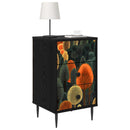 vidaXL Éjjeliszekrény ZAANDAM 2 db Fekete Tölgy 36 x 33 x 61 cm