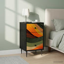 vidaXL Éjjeliszekrény BONN 2 db Fekete Tölgy 36 x 33 x 61 cm