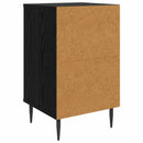 vidaXL Éjjeliszekrény ESSEN 2 db Fekete Tölgy 36 x 33 x 61 cm