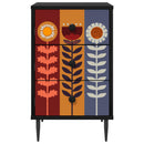 vidaXL Éjjeliszekrény ESSEN 2 db Fekete Tölgy 36 x 33 x 61 cm