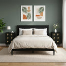 vidaXL Éjjeliszekrény BREMEN 2 db Fekete Tölgy 36 x 33 x 61 cm