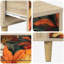 vidaXL Fiókos szekrény GENNEP Liliom minta 66 x 36,5 x 75 cm Sonoma