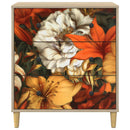 vidaXL Fiókos szekrény GENNEP Liliom minta 66 x 36,5 x 75 cm Sonoma