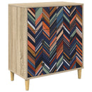 vidaXL Fiókos szekrény OMMEN Geometrikus minta 66 x 36,5 x 75 cm