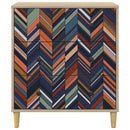 vidaXL Fiókos szekrény OMMEN Geometrikus minta 66 x 36,5 x 75 cm