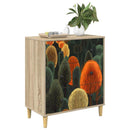 vidaXL Fiókos szekrény ZAANDAM Erdő minta 66 x 36,5 x 75 cm Szerelt Fa