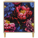 vidaXL Fiókos szekrény KIEL Sötét peónia minta 66 x 36,5 x 75 cm