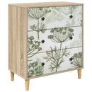 vidaXL Fiókos szekrény GOTHA Zöld fafestmény 66 x 36,5 x 75 cm Sonoma