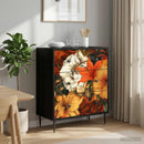 vidaXL Fiókos szekrény GENNEP Liliom minta 66 x 36,5 x 76 cm