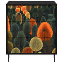 vidaXL Fiókos szekrény ZAANDAM Erdő minta 66 x 36,5 x 76 cm Szerelt Fa