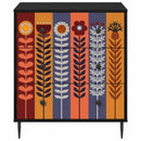 vidaXL Fiókos szekrény ESSEN Napraforgó mintával 66 x 36,5 x 76 cm