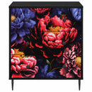 vidaXL Fiókos szekrény KIEL Sötét peónia minta 66 x 36,5 x 76 cm