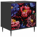 vidaXL Fürdőszoba Székény KIEL Fekete Tölgy 60 x 40 x 61 cm Szerelt Fa