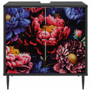 vidaXL Fürdőszoba Székény KIEL Fekete Tölgy 60 x 40 x 61 cm Szerelt Fa