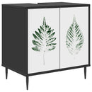 vidaXL Fürdőszoba Székény HANAU Fekete Tölgy 60 x 40 x 61 cm