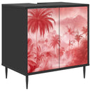 vidaXL Fürdőszoba Székény AACHEN Fekete Tölgy 60 x 40 x 61 cm