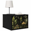 vidaXL Fali éjjeli szekrény RHENEN 2 db Fekete Tölgy 36 x 33 x 25 cm