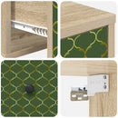 vidaXL Fali éjjeli szekrény GELEEN 2 db Sonoma Tölgy 36 x 33 x 25 cm