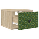 vidaXL Fali éjjeli szekrény GELEEN 2 db Sonoma Tölgy 36 x 33 x 25 cm